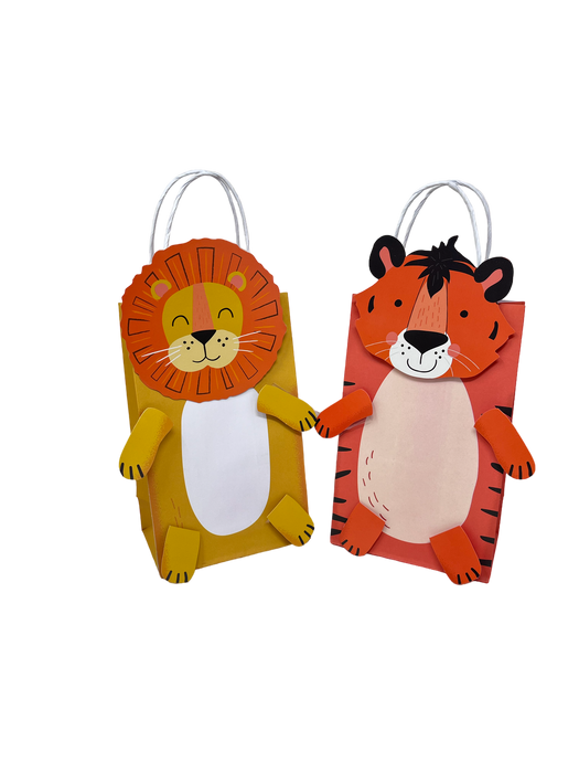 Tiger and Lion Kraft bags