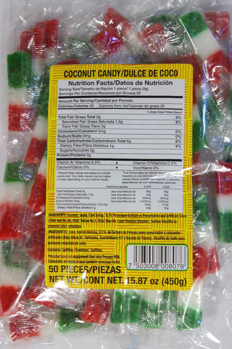 Dulces Kokito Bandera de Coco Pinatera / Coconut Flavored Candy