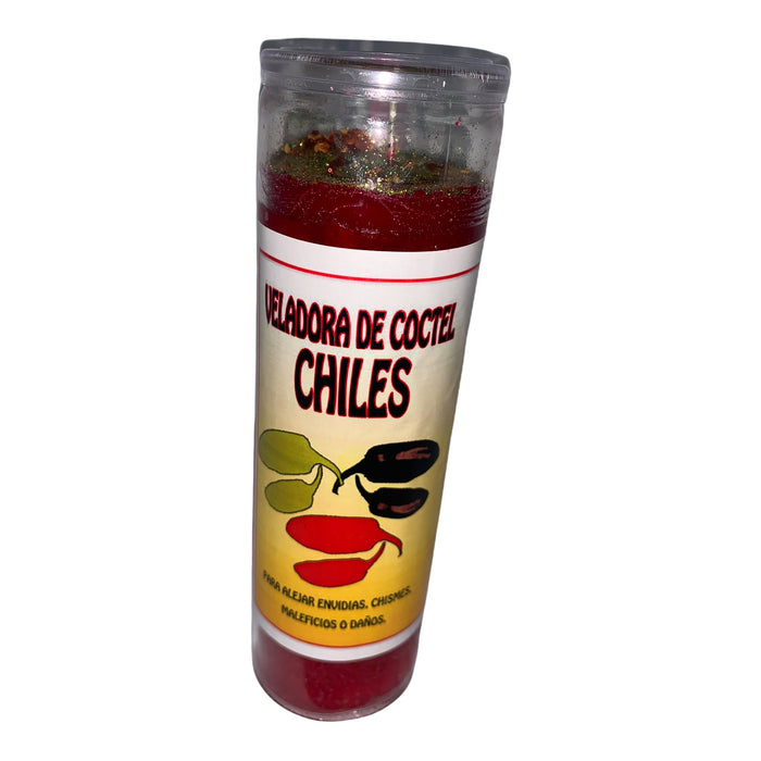 Veladora De Coctel Chiles| Ritual Candle