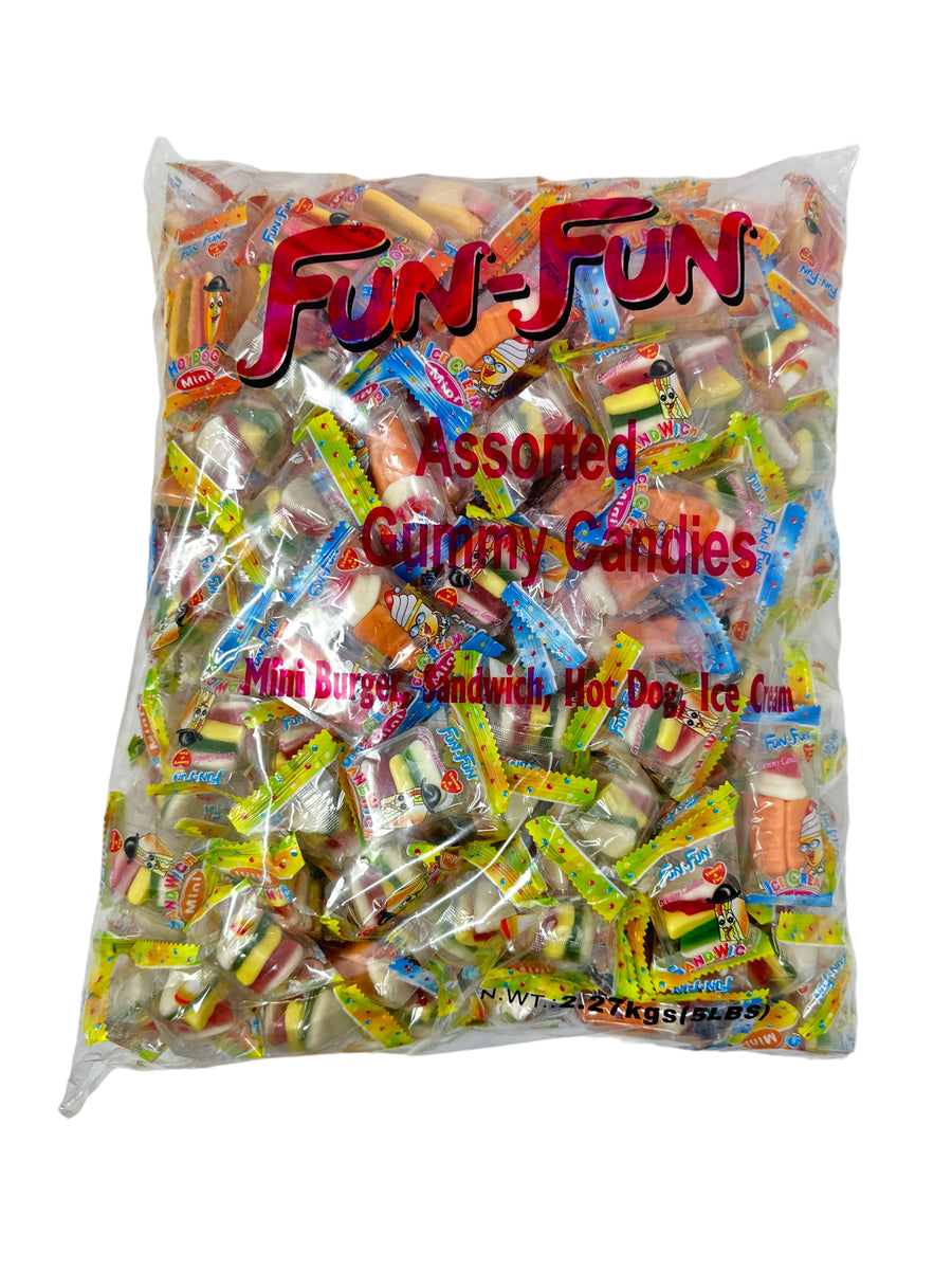 Fun Fun Assorted Fun-Fun Assorted Gummy Candies 5lbs/ Variedad Gomas 5lbs – Sandy’s Imports