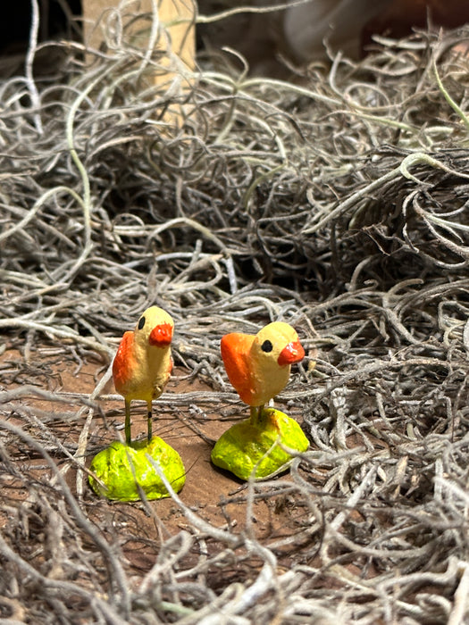 Mini Clay Chicks Set of 2 For Nativity Scene