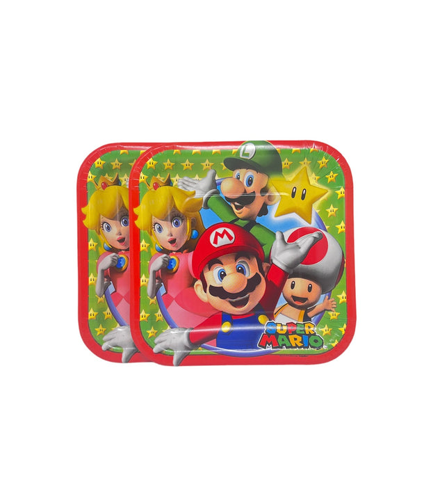 Mario 7-inch Square plates