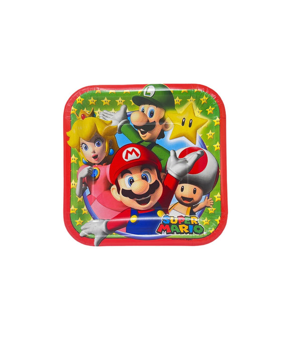 Mario 7-inch Square plates