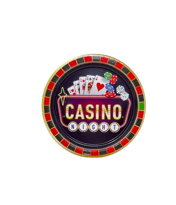 Casino Plates 8 ct