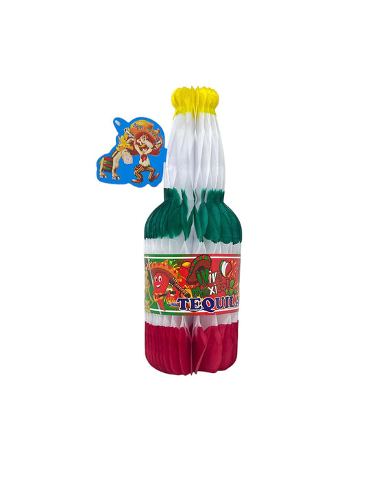Small Hanging Paper Tequila Bottle
