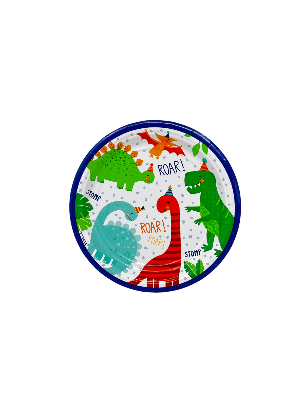 Girl Dinosaur Party Lunch Plates 8ct