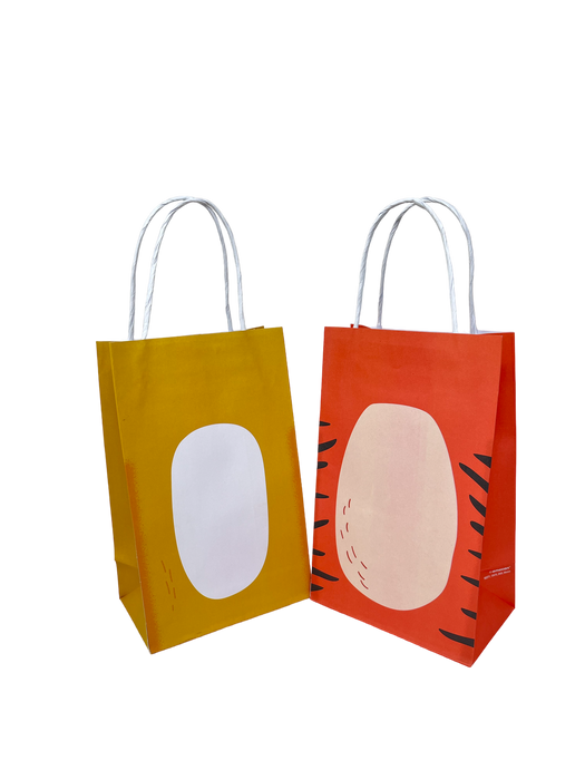 Tiger and Lion Kraft bags
