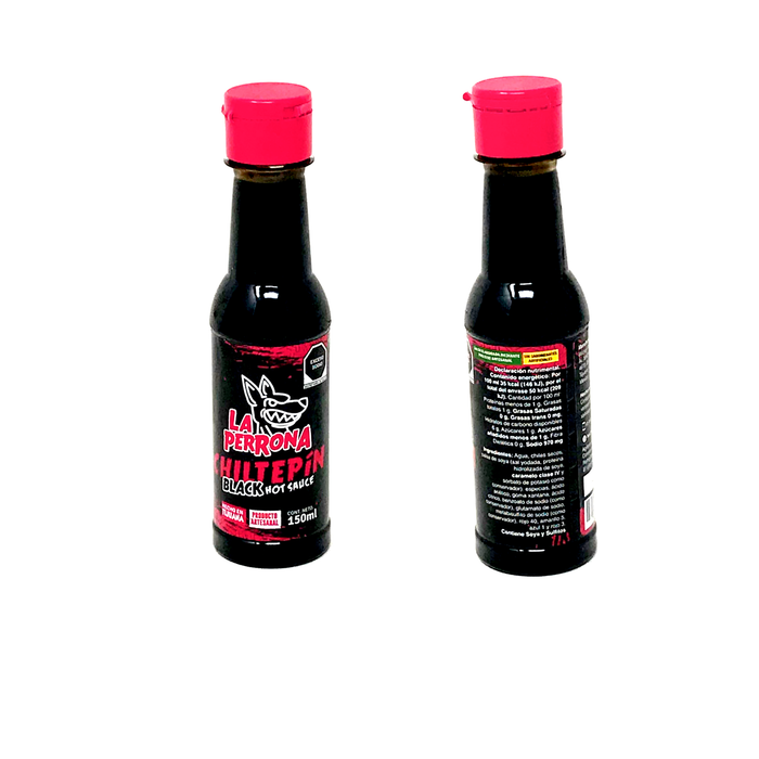 La Perrona Chiltepin Salsa Negra/ La Perrona Chiltepin Black Hot Sauce