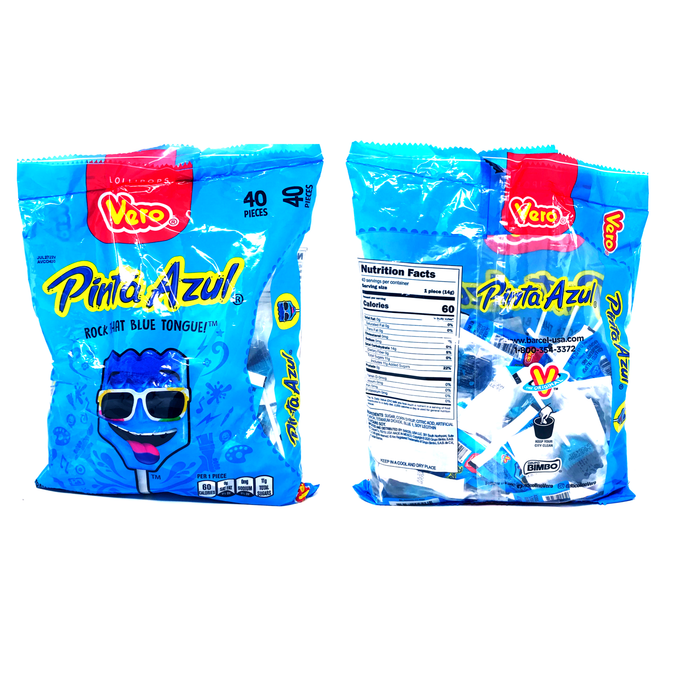 hoja sangrado Tristemente Vero Pinta Azul Paletas/Lollipops — Sandy's Imports