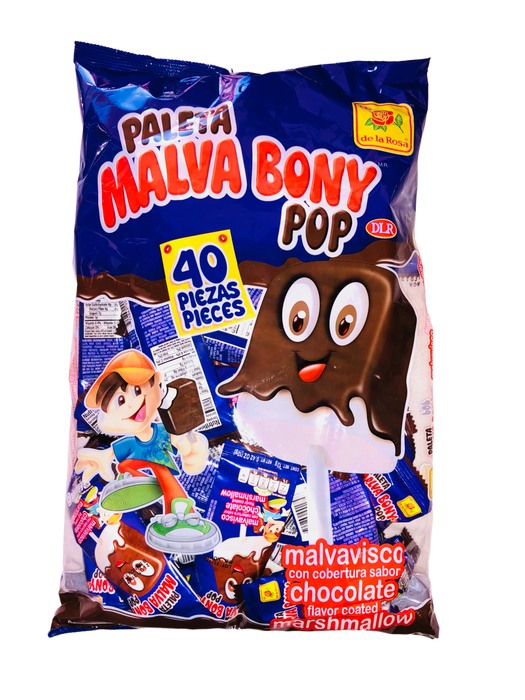 De La Rosa Paleta Malva Bony Pop / Chocolate Covered Marshmallow