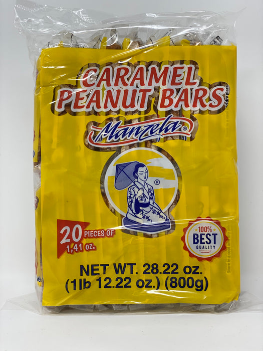 Manzela Caramel Peanut Bars