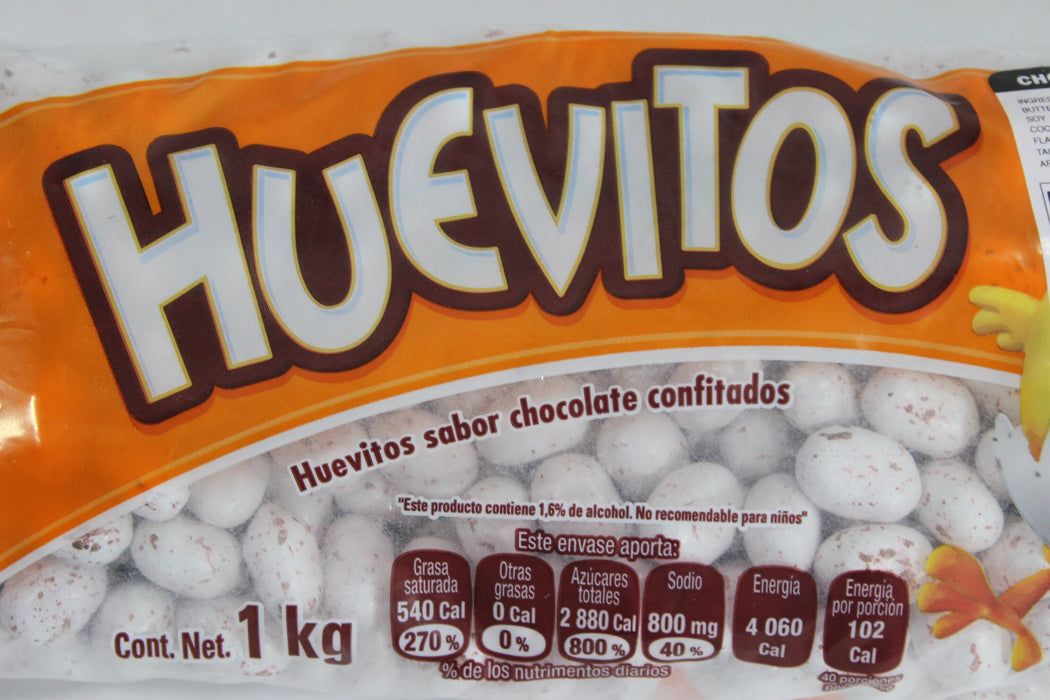 La Corona Huevitos Pintos / Chocolate Flavored Eggs 1 kg bag