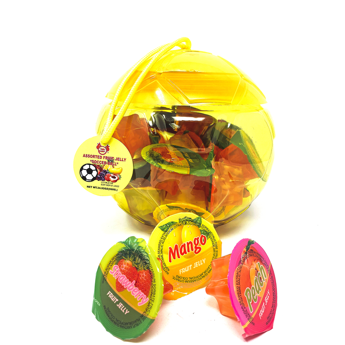 Assorted Fruit Jelly Soccer Ball