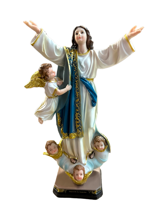 12" Virgen De La Asuncion Resin