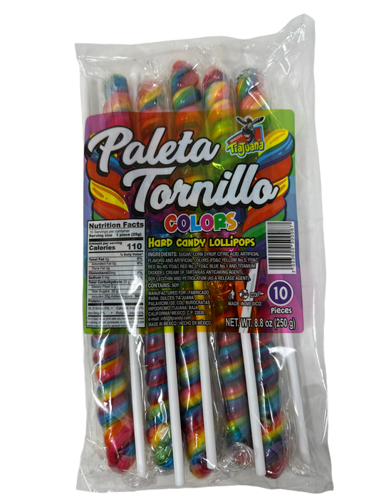 Tia Juana Tornillo de Colors / Rainbow Lollipop