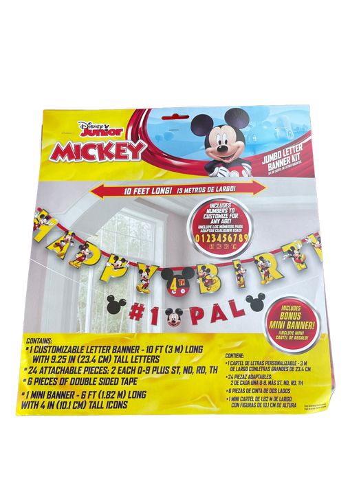 Mickey Mouse Jumbo Birthday Banner Kit