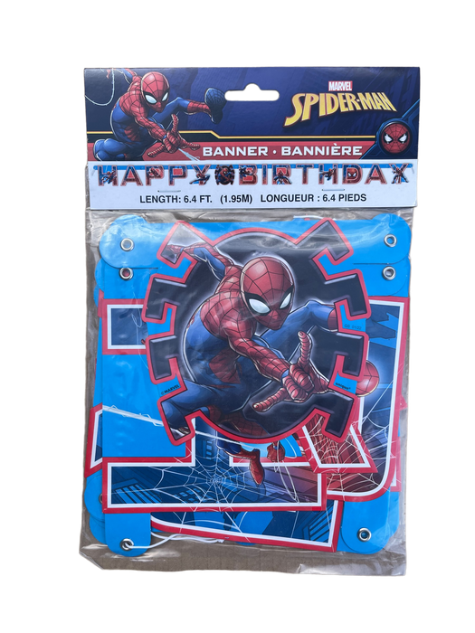 Spider Man Birthday Banner