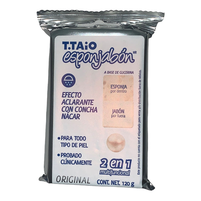 T.Taio Esponjabon Soap/Mother Of Pearl Sponge/Tik Tok Mexican Soap