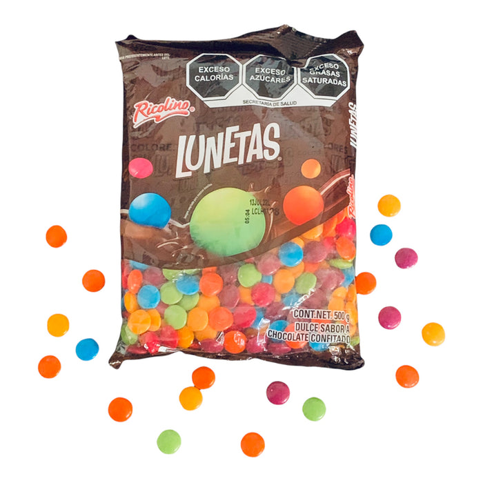 Ricolino Lunetas Chocolate Candy Bag 500g