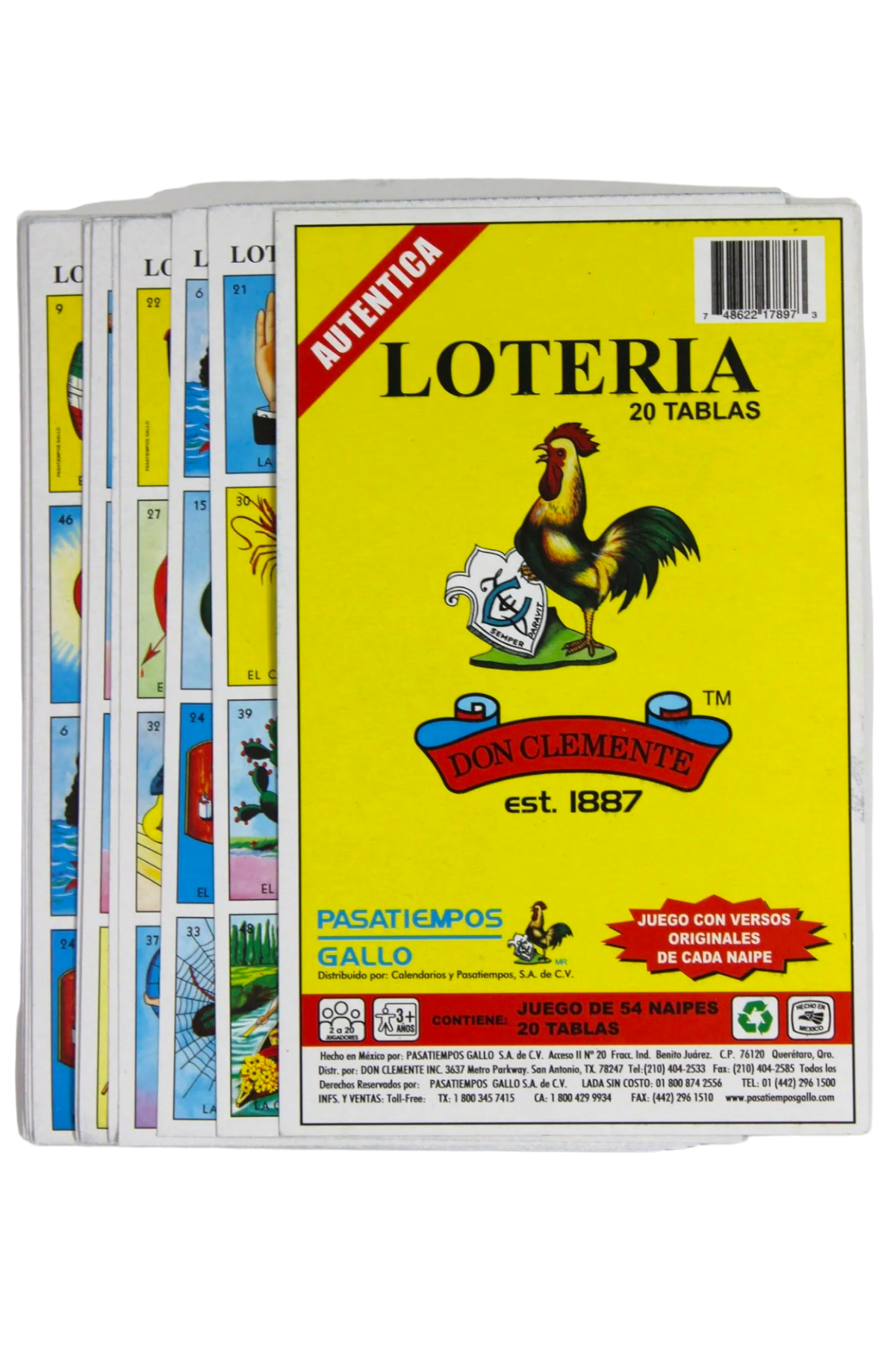Loteria Stickers Set of 20 Mini Loteria Stickers 